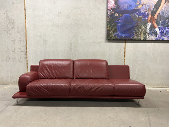 Image 1 of Leolux Paleta Sofa Ceras Kastanienbraunes Leder