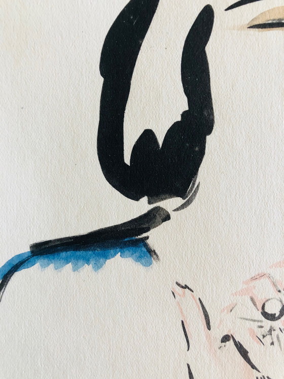 Image 1 of Kees van Dongen 1925 Pochoir "Prière"