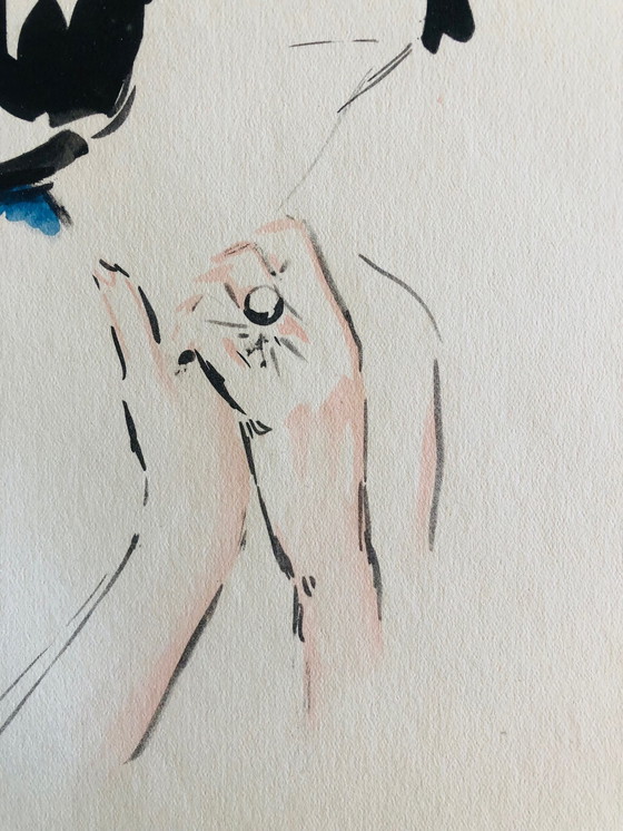 Image 1 of Kees van Dongen 1925 Pochoir "Prière"