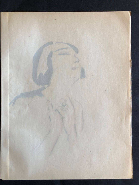 Image 1 of Kees van Dongen 1925 Pochoir "Prière"