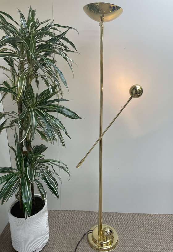 Image 1 of Vintage Stehlampe aus Messing von HB Design
