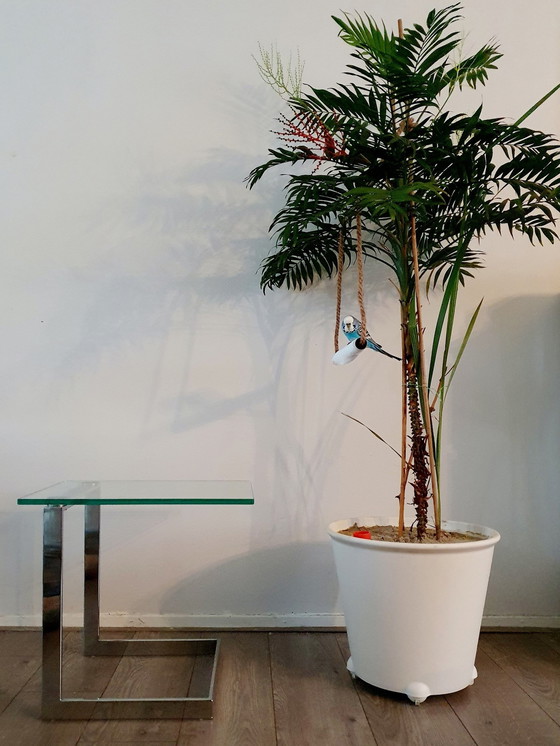 Image 1 of Gebra Designtisch starkes Glas & Stahl