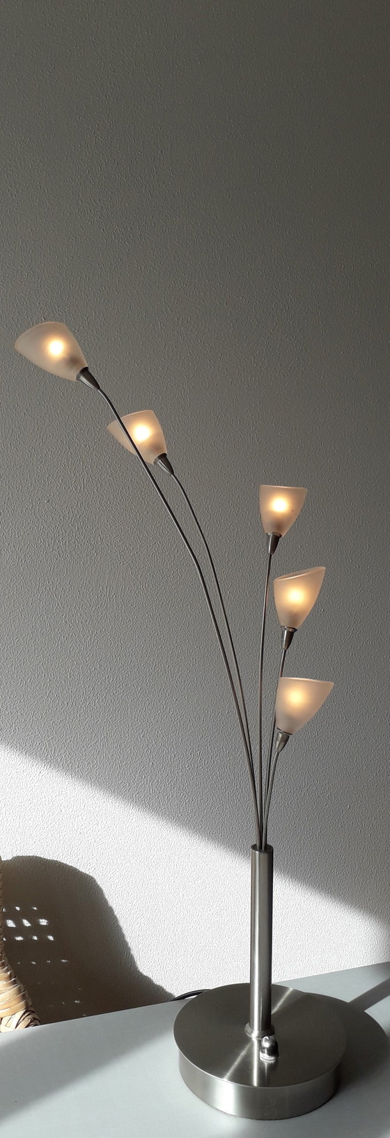 Image 1 of Jan des Bouvrie Tischleuchte silberfarben