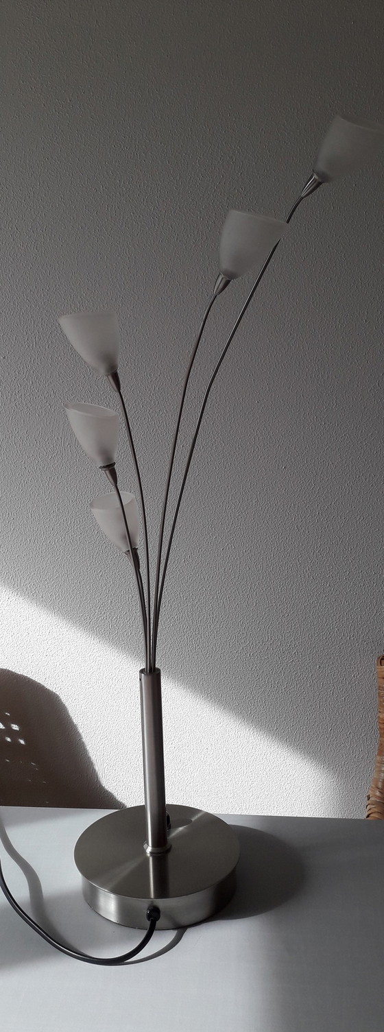 Image 1 of Jan des Bouvrie Tischleuchte silberfarben