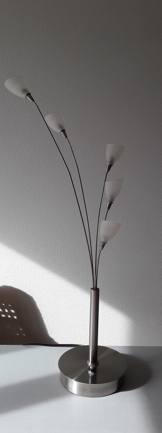 Image 1 of Jan des Bouvrie Tischleuchte silberfarben