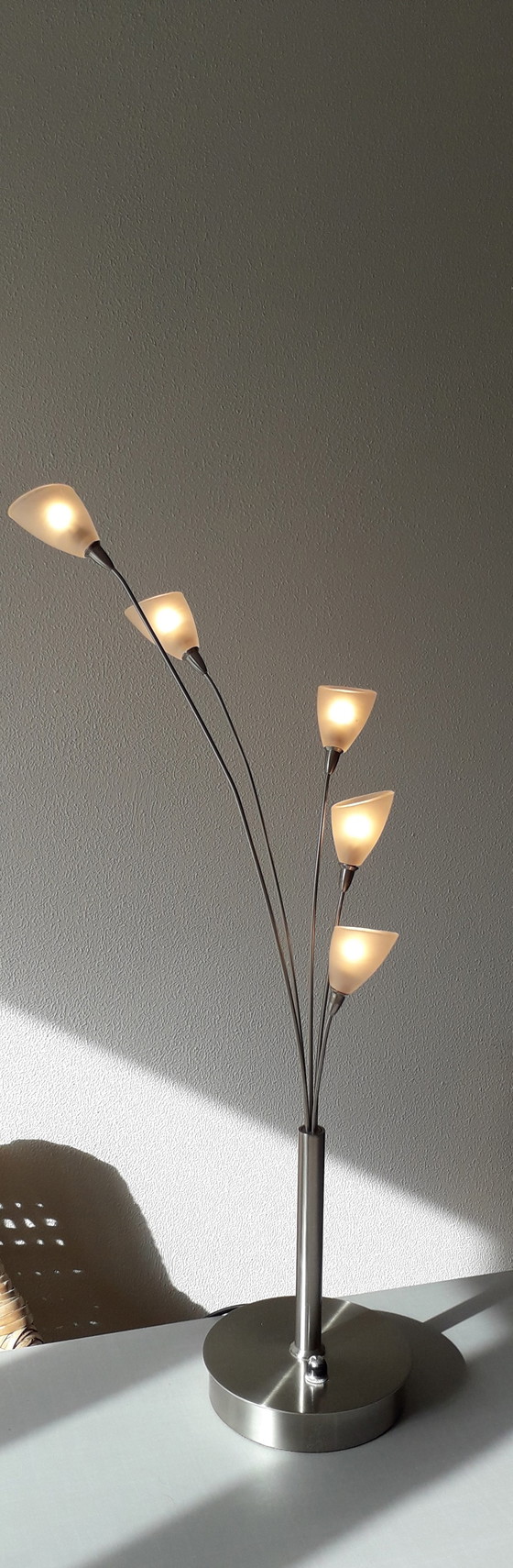 Image 1 of Jan des Bouvrie Tischleuchte silberfarben