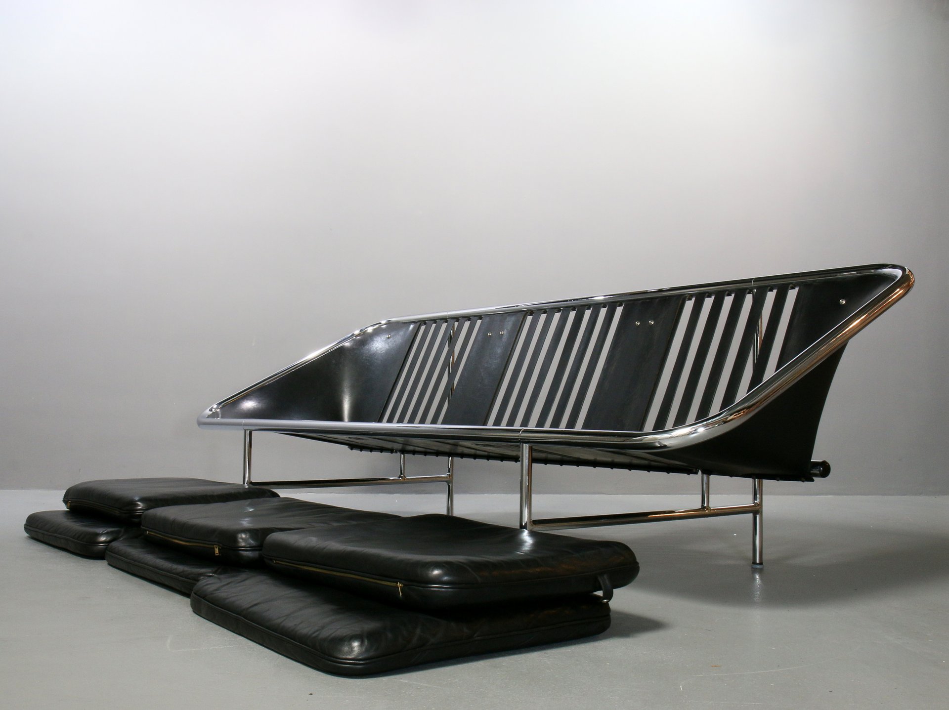 Leder Sling Sofa von George Nelson Herman Miller Rarit t 60th