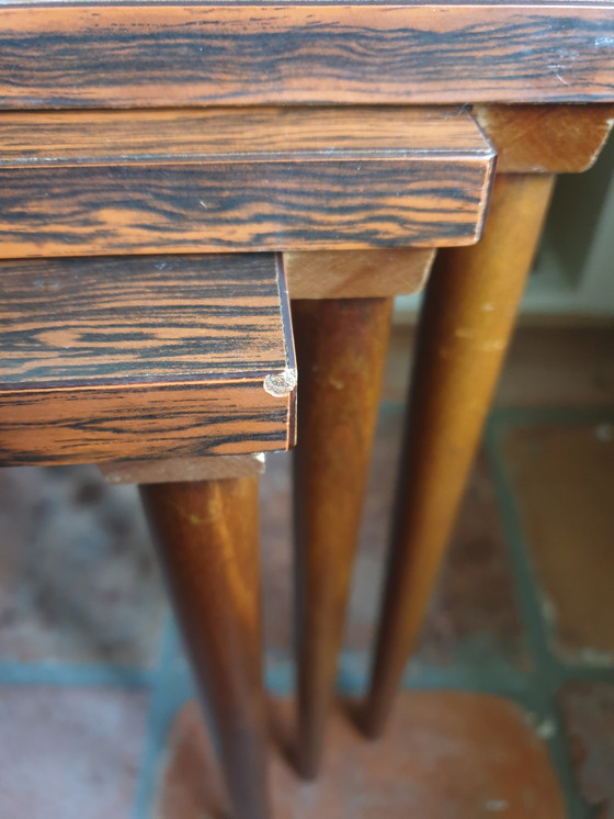 Image 1 of Beistelltisch aus Resopal und Holz 1960