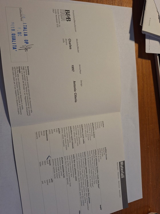 Image 1 of B&B Italia Sofa Charles