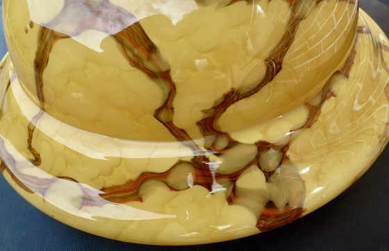 Image 1 of Art Deco Schalen-Hängelampe