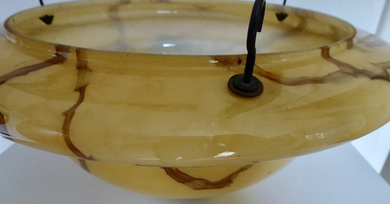 Image 1 of Art Deco Schalen-Hängelampe