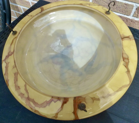 Image 1 of Art Deco Schalen-Hängelampe