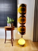 Retro XL Stehleuchte mit Glassockel aus den 1960er Jahren