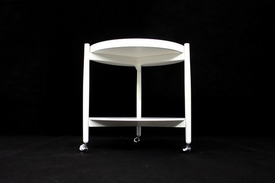Image 1 of Mid Century Hans Bolling Servierwagen, Teewagen mit entnehmbarem Tablett