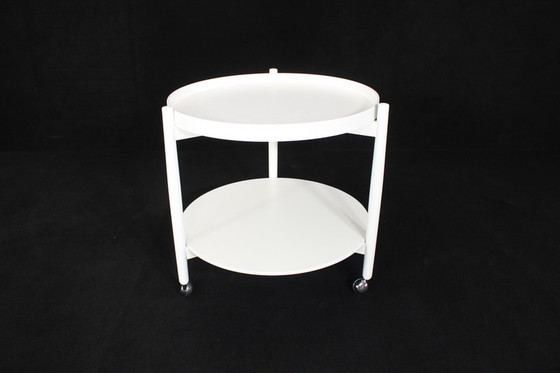 Image 1 of Mid Century Hans Bolling Servierwagen, Teewagen mit entnehmbarem Tablett