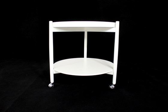 Image 1 of Mid Century Hans Bolling Servierwagen, Teewagen mit entnehmbarem Tablett