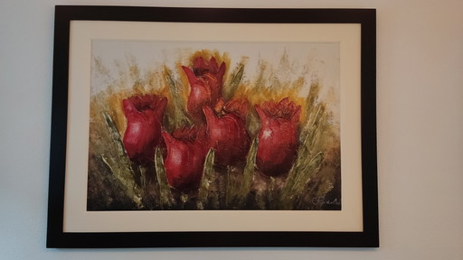 Gemälde 108x146cm (Doppelrahmen 15cm) Frits den Ouden – schilderijen tekeningen, Canvas, Figuratief
