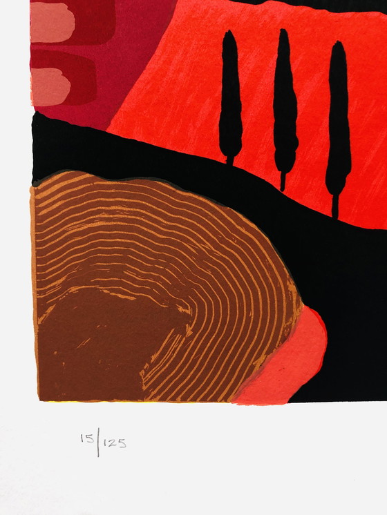 Image 1 of Ronald Boonacker Siebdruck – Toskanische Landschaft III, Italien