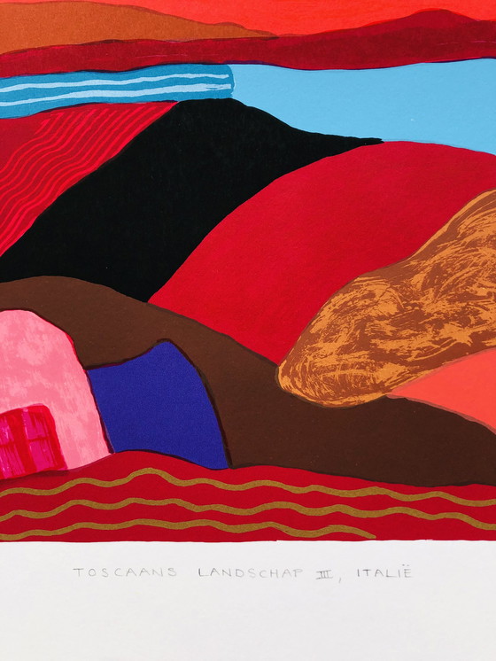 Image 1 of Ronald Boonacker Siebdruck – Toskanische Landschaft III, Italien