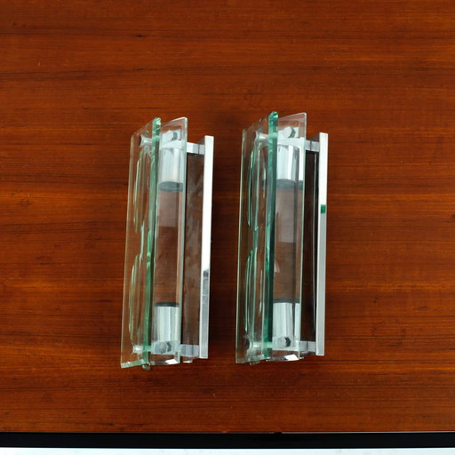 2x Fontana Arte Applikationen/Wandleuchten