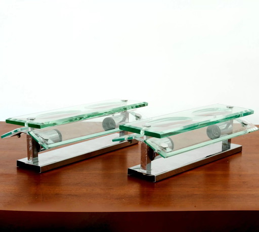 2x Fontana Arte Applikationen/Wandleuchten