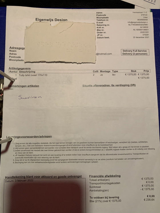 Image 1 of Tulpentisch + 4x Vitra Panton Chair