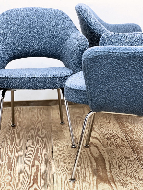 Image 1 of Set mit 4 Chefsesseln von Eero Saarinen, Knoll International, Deutschland