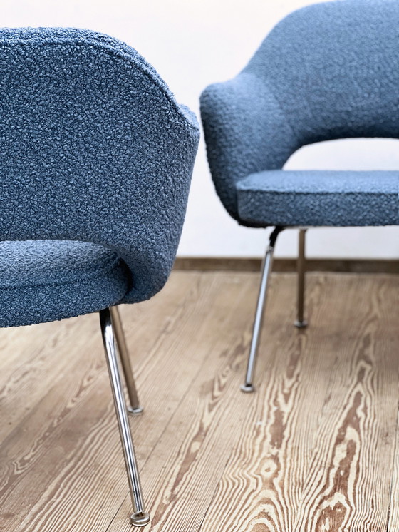 Image 1 of Set mit 4 Chefsesseln von Eero Saarinen, Knoll International, Deutschland