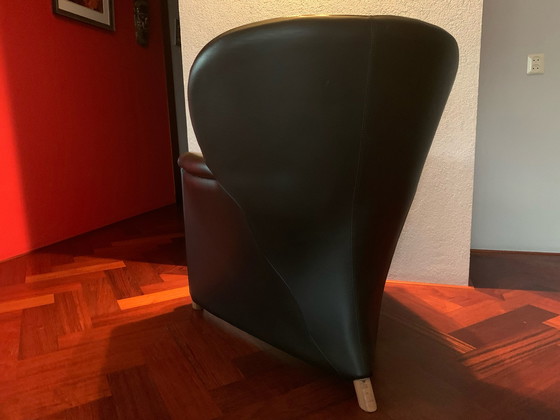 Image 1 of 2 Leolux Excalibur Sessel mit Hockern