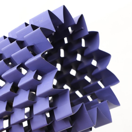 Image 1 of Hängeleuchte Anton Fogh aus violettem Metall und Teakholz