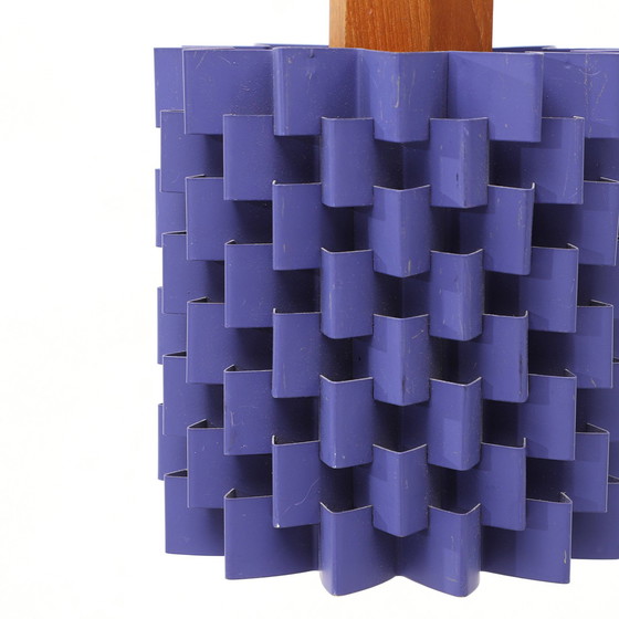 Image 1 of Hängeleuchte Anton Fogh aus violettem Metall und Teakholz