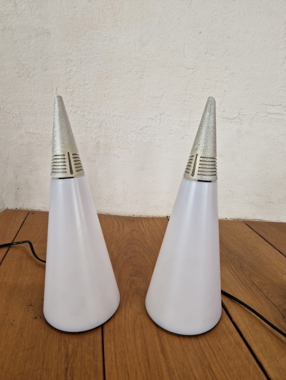 Image 1 of 2x Nemo Cassina Iota Tischleuchte von Hikaru Mori