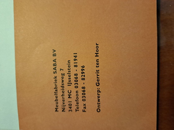 Image 1 of 6x Saba Esszimmerstühle entworfen von Gerrit ten Hoor