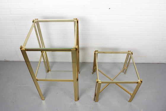 Image 1 of 2x Beistelltische im Hollywood Regency Stil