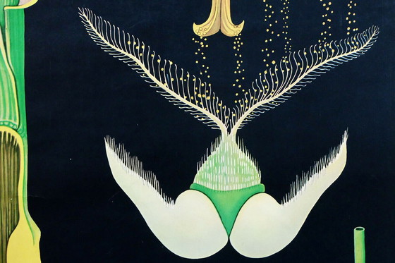 Image 1 of Vintage Schulkarte Roggen botanisches Poster aus den 1960er Jahren