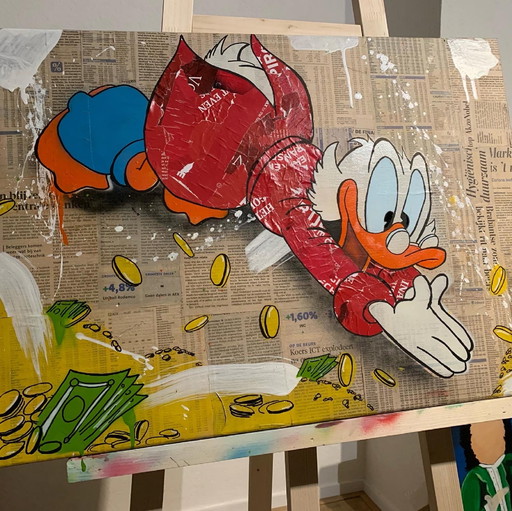 Kunst von Wijnand - Geldtauchen