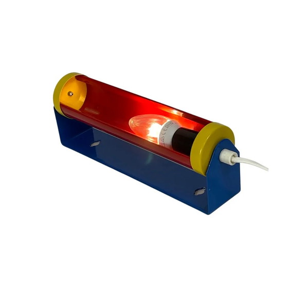 Image 1 of Vintage Lampe - Memphis-Stil - Nachttisch- / Wandlampe