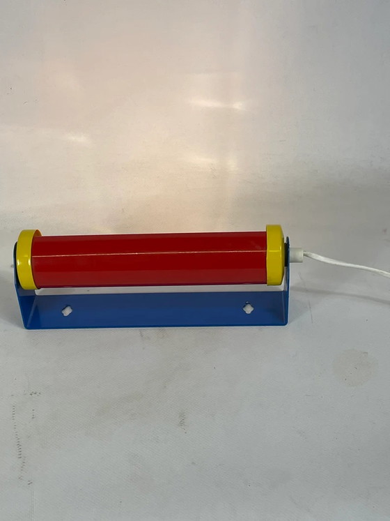 Image 1 of Vintage Lampe - Memphis-Stil - Nachttisch- / Wandlampe