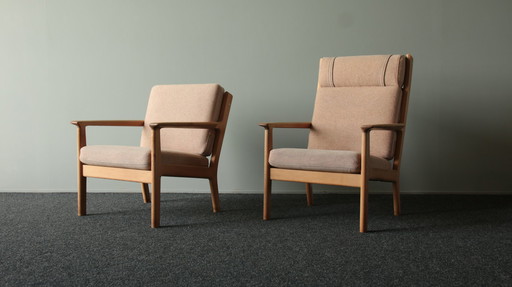 2x Getama Sessel Modell 265 von Hans Wegner