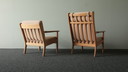 2x Getama Sessel Modell 265 von Hans Wegner
