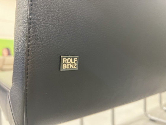 Image 1 of 3 Rolf Benz 620 Esszimmerstuhl schwarzes Leder