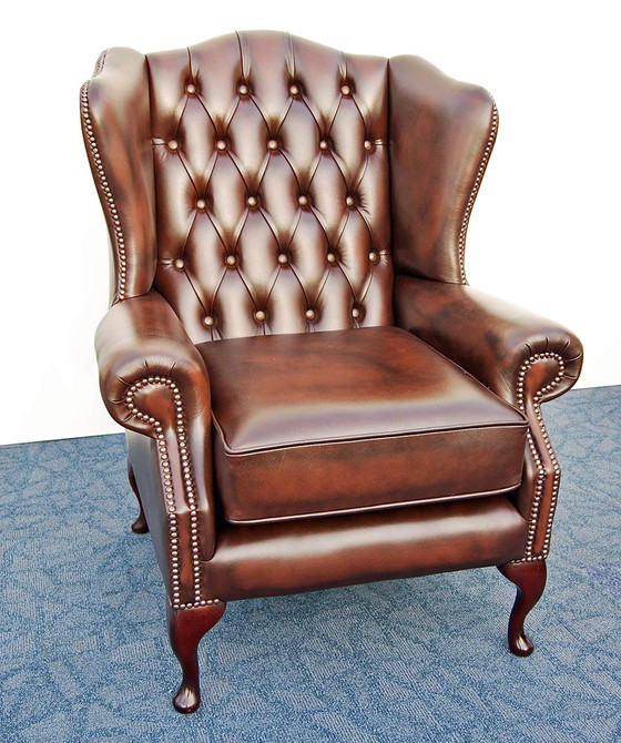 Image 1 of 2x Chesterfield -Ohrensessel