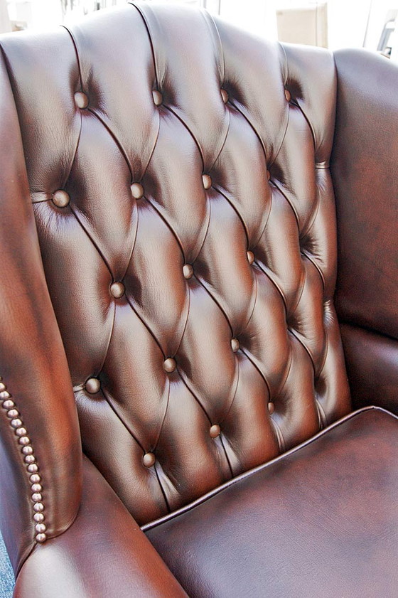 Image 1 of 2x Chesterfield -Ohrensessel