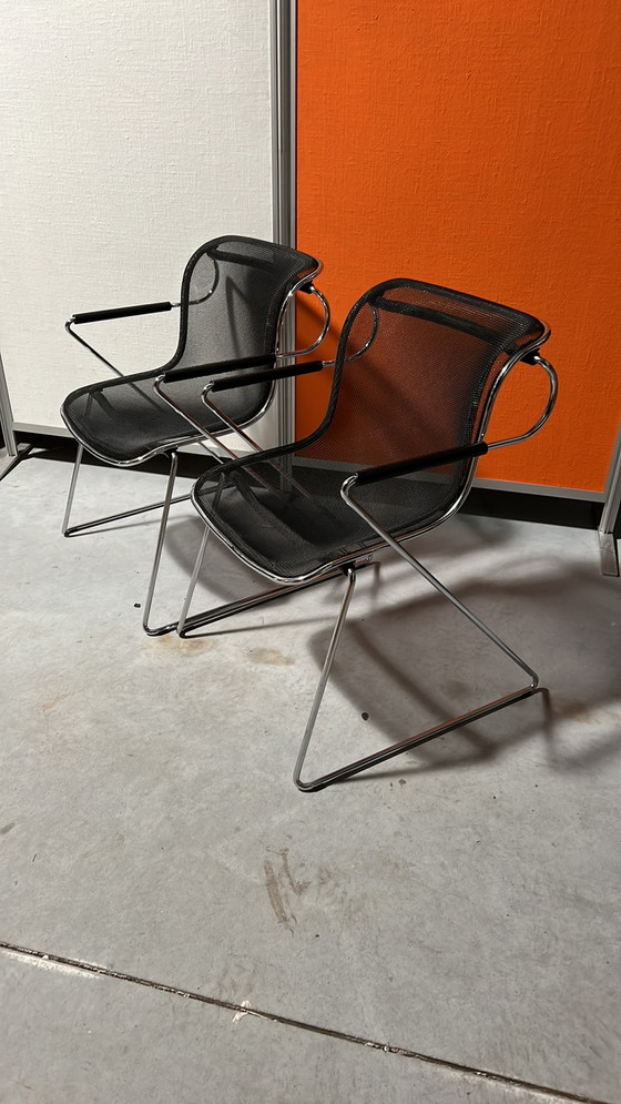 2 Haworths Penelope Charles Pollock Castellistoelen – Bürostühle, Chrome, Modern (photo 5 of 6)