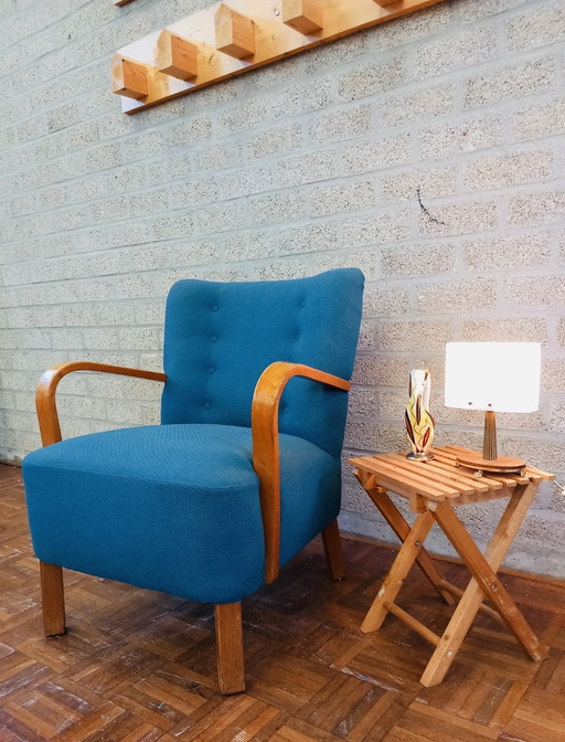 Vintage Clubsessel Blau