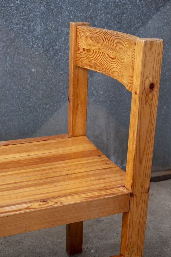 Image 1 of 4x Skandinavisch Mid Century Design aus Kiefernholz, 1960er Jahre