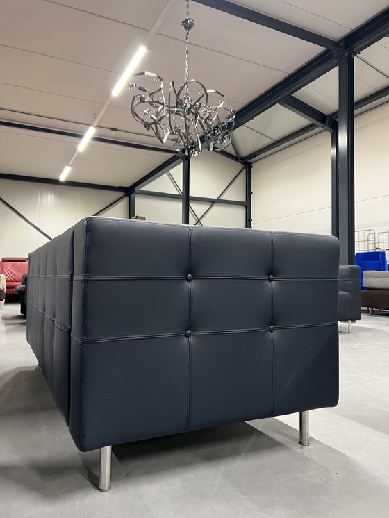 Image 1 of Neu Gelderland 6111 2,5-Sitzer-Sofa aus blauem Leder