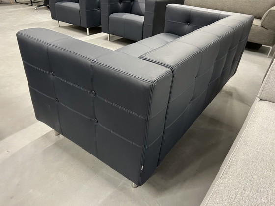 Image 1 of Neu Gelderland 6111 2,5-Sitzer-Sofa aus blauem Leder