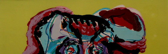 Image 1 of Karel Appel – Farbsiebdruck: Oiseau Hurlant – 1977