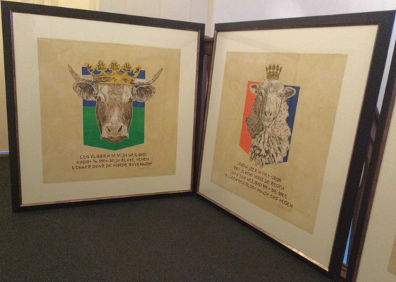 Image 1 of Els Maasson - Königliche Grazer | Folge von 4 Farbradierungen